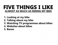 Biker Mug - 5 Things I like About Bikes